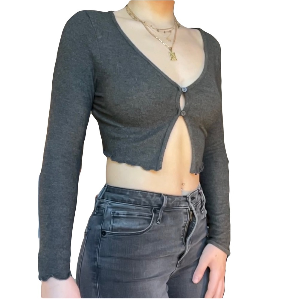 Grey lettuce trim top set